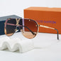 Louis vuitton Oversized. integrated metal trendy sunglasses Oval