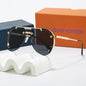 Louis vuitton Metal Double Bridge Aviator Sunglasses with Monogram Details Aviator