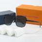 Louis vuitton Riveted Double Bridge Metal Square Sunglasses Square