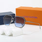 Louis vuitton Metal Double Bridge Polygonal Sunglasses Aviator