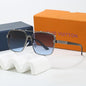 Louis vuitton Riveted Double Bridge Metal Square Sunglasses Square