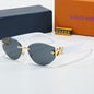 Louis vuitton Rimless Cat-Eye Sunglasses with Side Metal Logo 68088 Cat-Eye