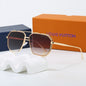 Louis vuitton Metal Double Bridge Polygonal Sunglasses Aviator