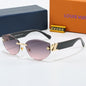 Louis vuitton Rimless Cat-Eye Sunglasses with Side Metal Logo 68088 Cat-Eye