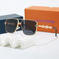 Louis vuitton Metal Double Bridge Square Sunglasses with Pearl & Monogram Details Square